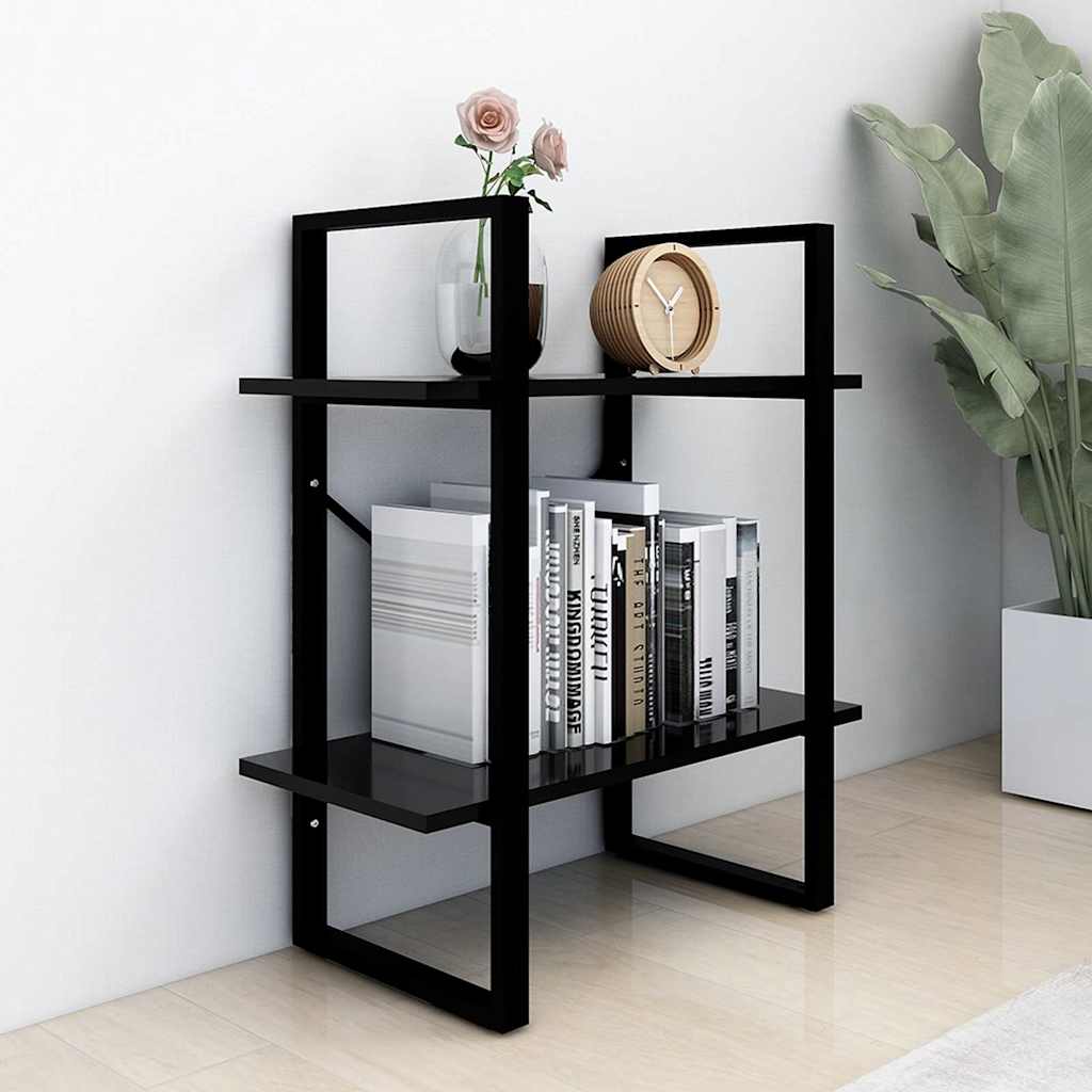 vidaXL Book Cabinet | Black | Engineered Wood | Medium | Book Cabinet 3