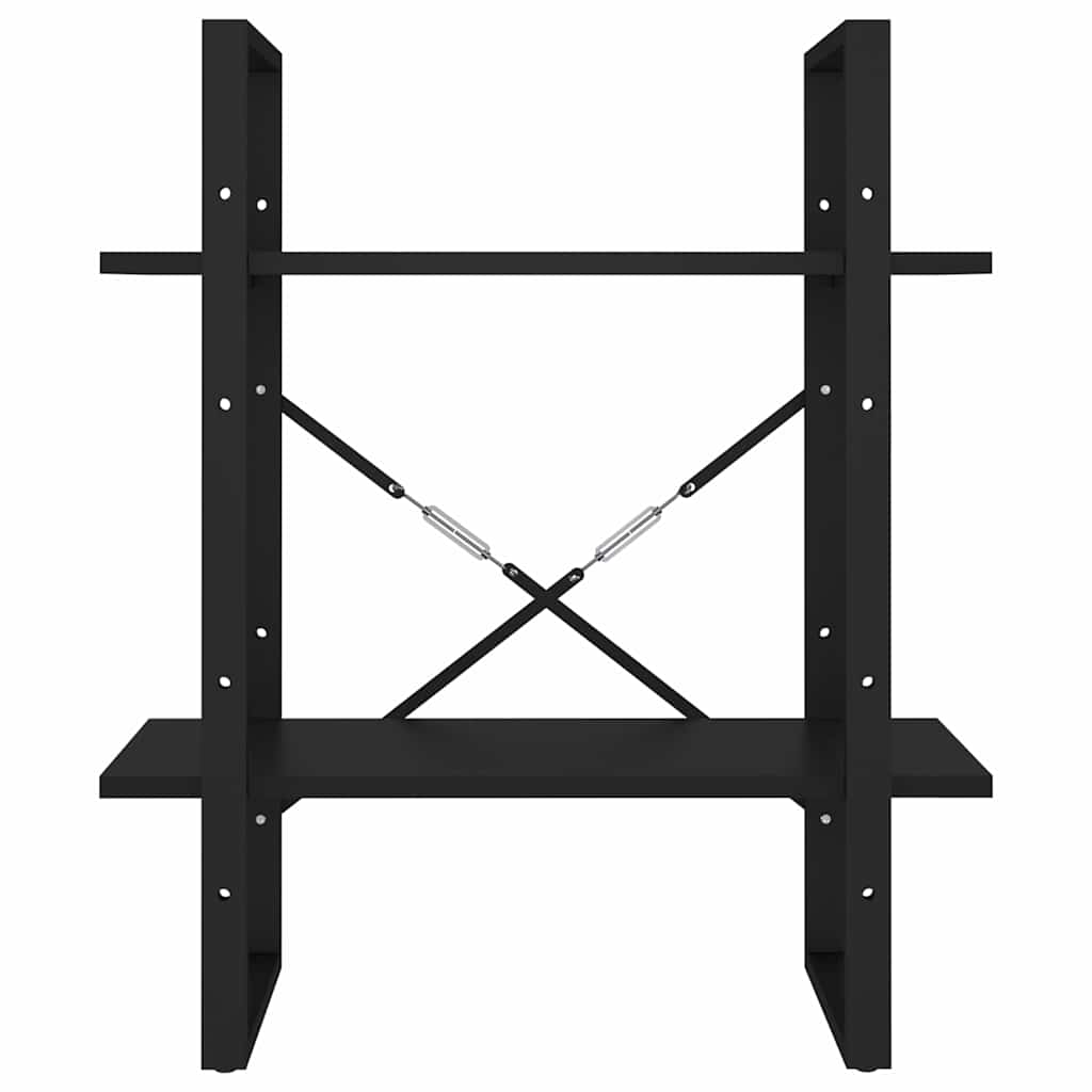 vidaXL Book Cabinet | Black | Engineered Wood | Medium | Book Cabinet 5