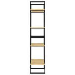 vidaXL Book Cabinet | Natural Wood | Solid Pine Wood, Metal | Medium 6
