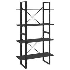 vidaXL Book Cabinet | Grey | Engineered wood, metal | 4-Tier | Book Cabinet 2