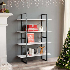 vidaXL Book Cabinet | White | Engineered wood | Medium | Book Cabinet 1