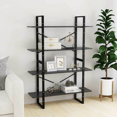 vidaXL Book Cabinet | Grey | Engineered Wood | 100x30x140 cm | Book Cabinet 3