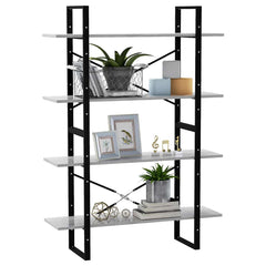 vidaXL Book Cabinet | Concrete Grey | Engineered Wood | 100x30x140 cm 4