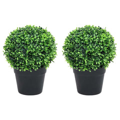 vidaXL Artificial Plant | Set of 2 | Green | Polyethylene | Small 1