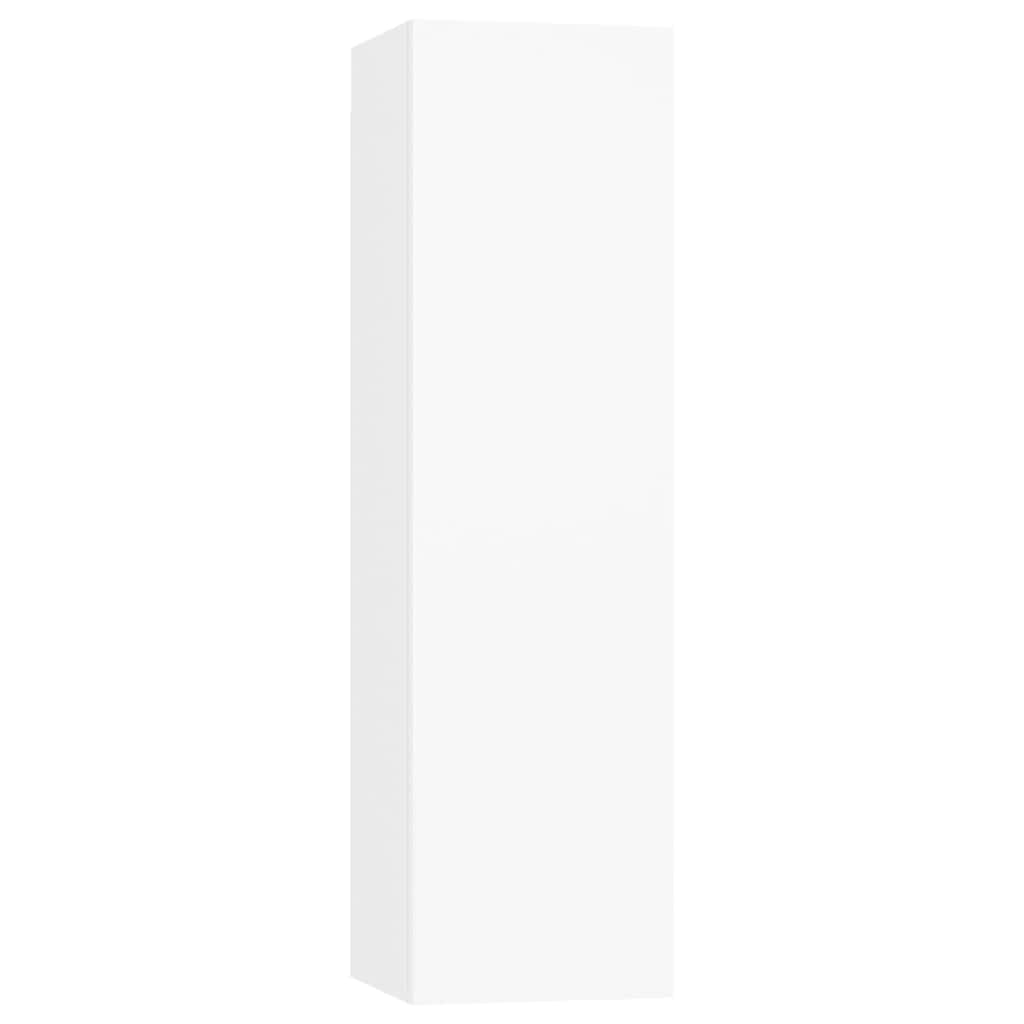vidaXL 7 Piece TV Cabinet Set White Engineered Wood 4