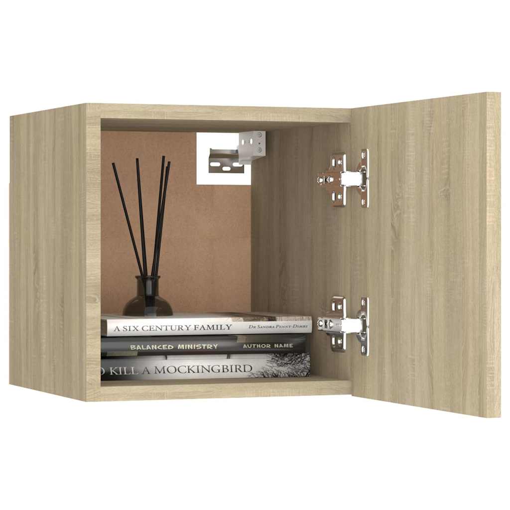 8 Piece TV Cabinet Set Engineered Wood Width 120 cm Sonoma oak
