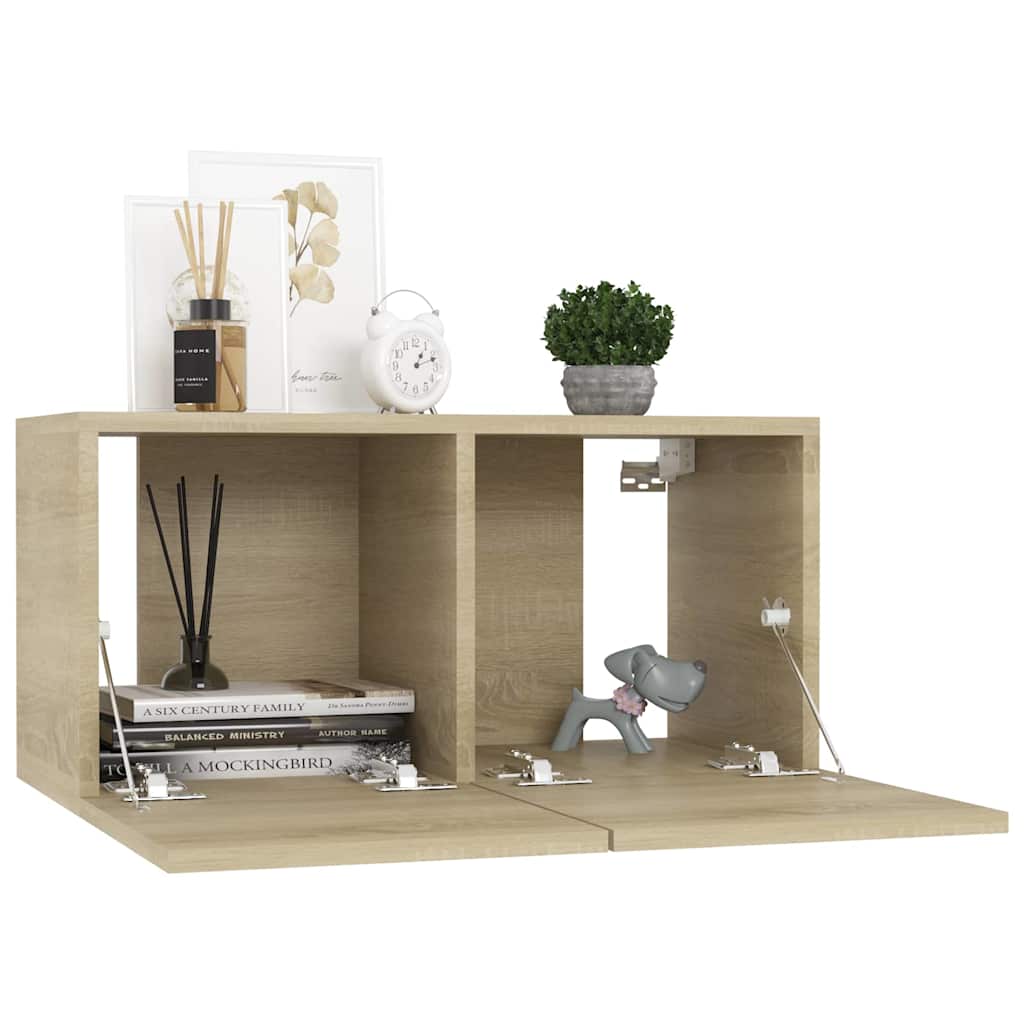 TV Cabinet Engineered Wood Width Sonoma oak