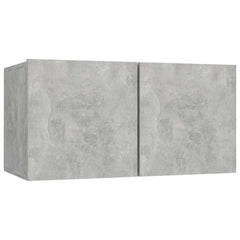 vidaXL 6 Piece TV Cabinet Set Concrete Grey Engineered Wood 4
