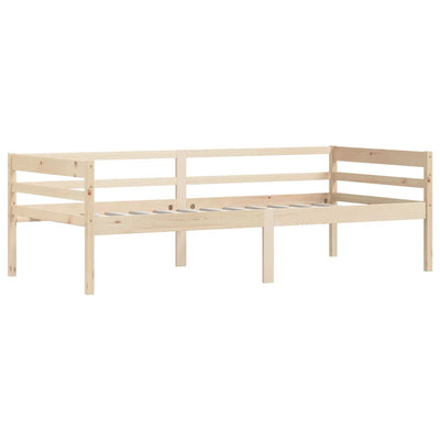 Bed Frame Solid Pinewood 90x200 cm