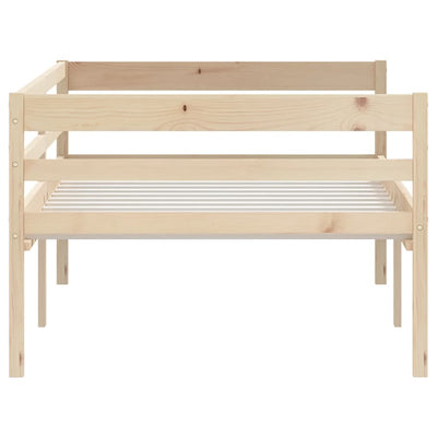 Bed Frame Solid Pinewood 90x200 cm