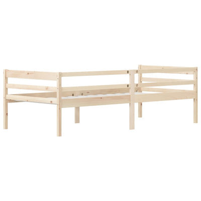 Bed Frame Solid Pinewood 90x200 cm