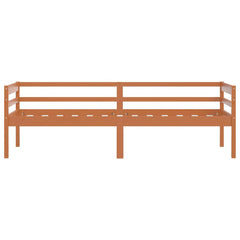 vidaXL Bed Frame without Mattress Honey Brown Solid Pinewood 90x200 cm 4