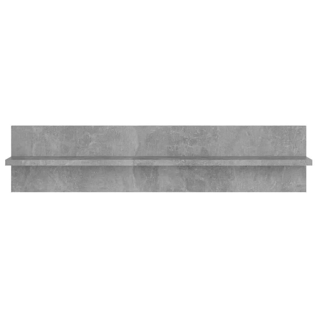 vidaXL Wall Shelf 4 pcs Concrete Grey 80x11.5x18 cm Engineered Wood 4