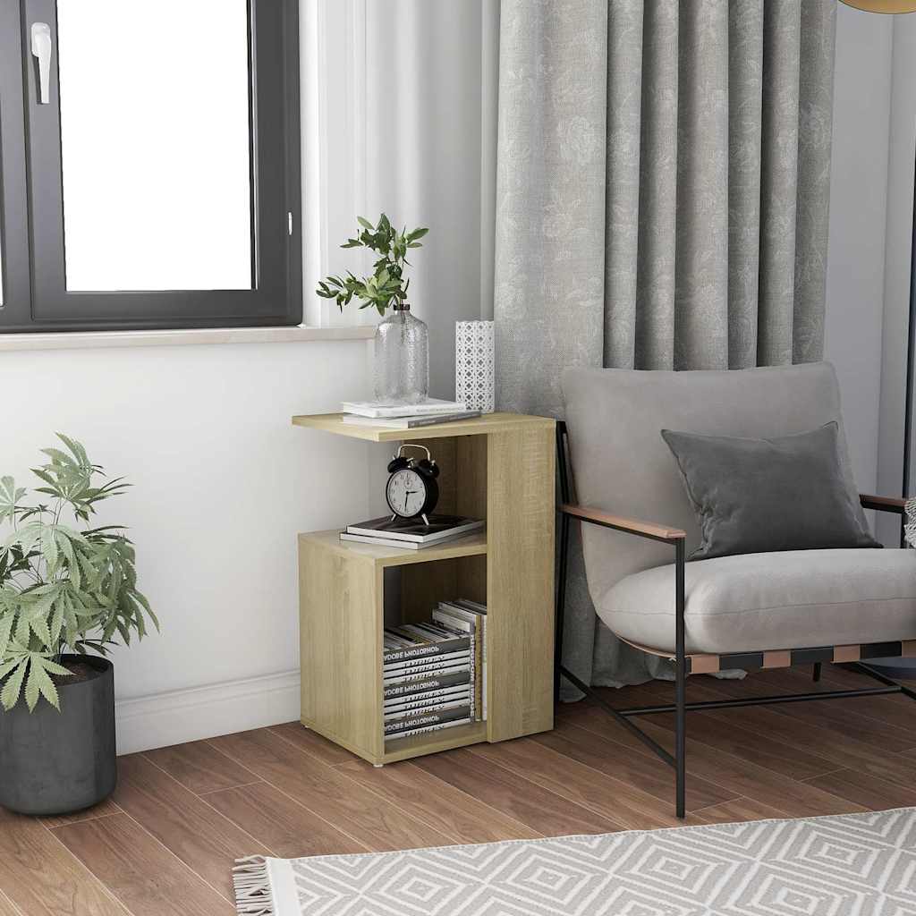 vidaXL Side Table | Sonoma oak | Engineered wood | Compact | Side Table 1