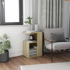 vidaXL Side Table | Sonoma oak | Engineered wood | Compact | Side Table 1