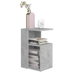 vidaXL Side Table | Concrete grey | Engineered wood | Medium | Side Table 3