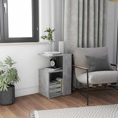 vidaXL Side Table | Concrete grey | Engineered wood | Medium | Side Table 1
