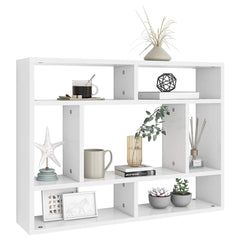 vidaXL Wall Shelf White 75x16x55 cm Engineered Wood 3