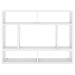 vidaXL Wall Shelf White 75x16x55 cm Engineered Wood 4