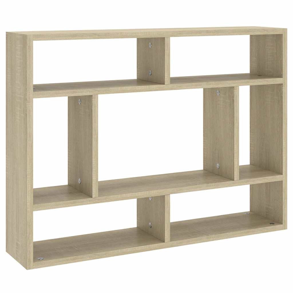 vidaXL Wall Shelf | Sonoma oak | Engineered wood | Medium | Wall mounting 2