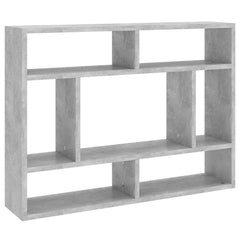 vidaXL Wall Shelf Concrete Grey 75x16x55 cm Engineered Wood 2