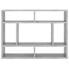 vidaXL Wall Shelf Concrete Grey 75x16x55 cm Engineered Wood 4