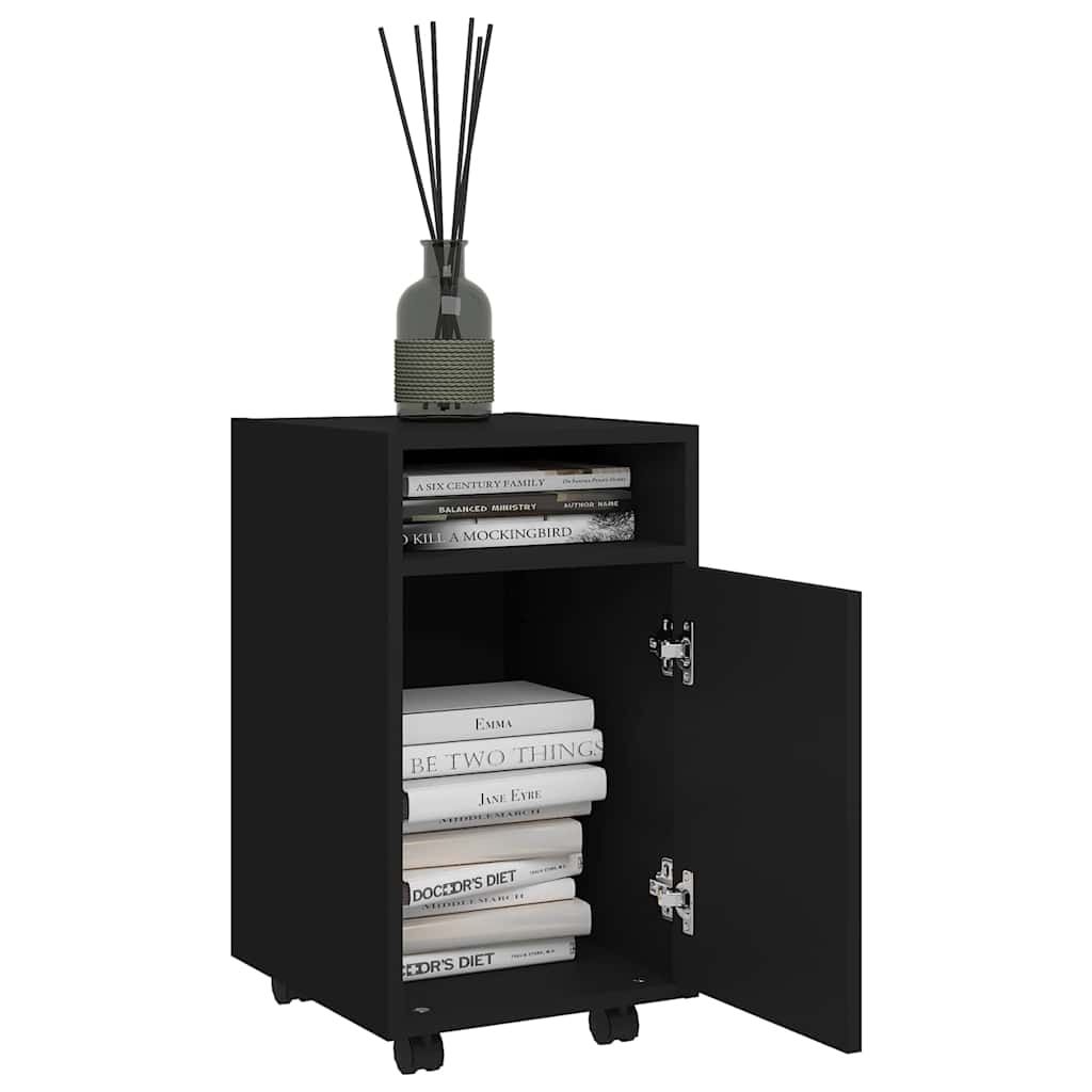 vidaXL Side Cabinet | Black | Engineered Wood | Medium | Side Cabinet 3