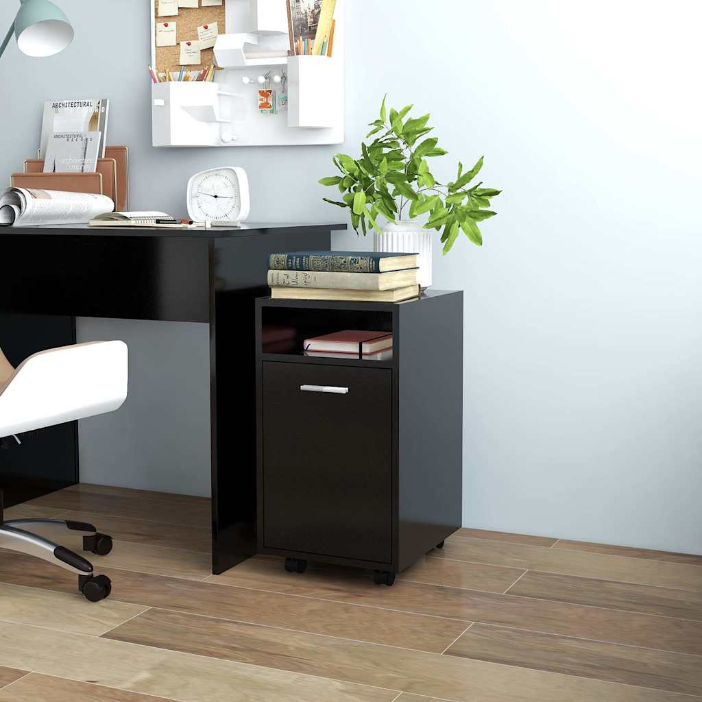 vidaXL Side Cabinet | Black | Engineered Wood | Medium | Side Cabinet 1