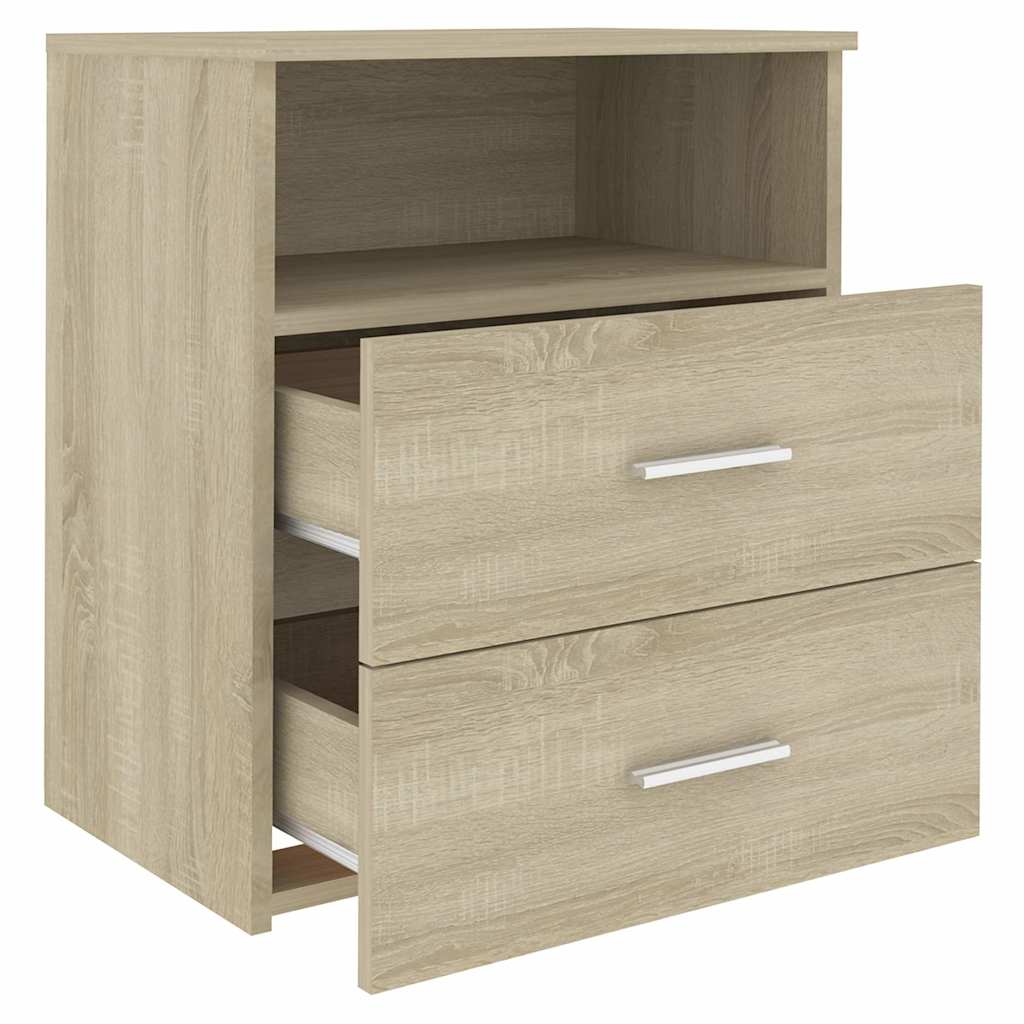 803278 vidaXL Bed Cabinet Sonoma Oak 50x32x60 cm 4