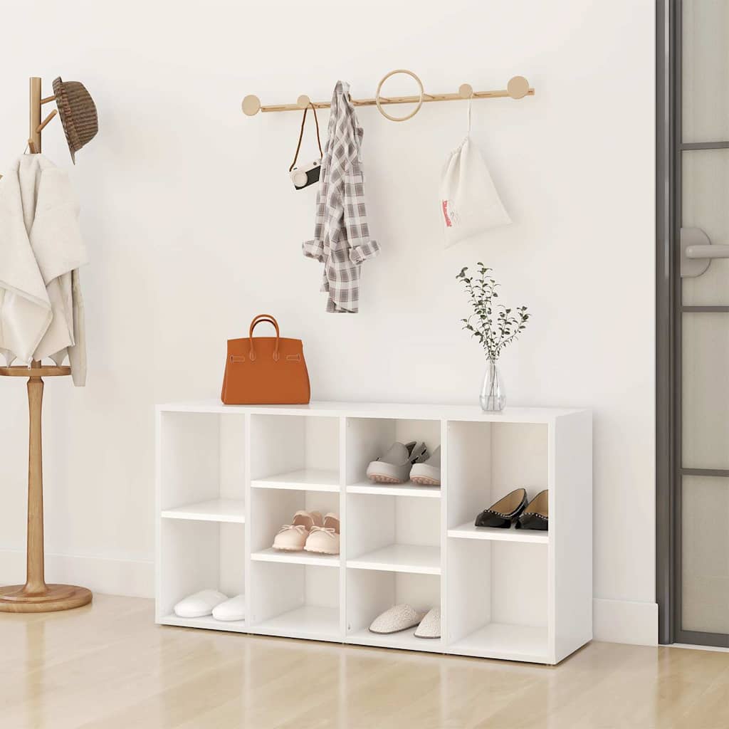 vidaXL Shoe Bench | White | Engineered wood | Medium | Shoe Bench | Rectangular 1