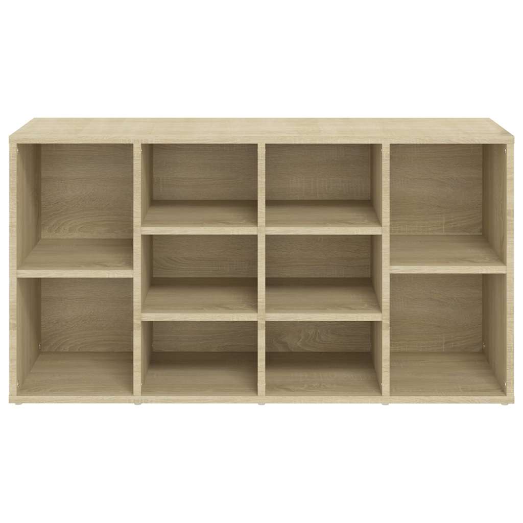 vidaXL Shoe Bench | Sonoma oak | Engineered wood | 103 x 30 x 54.5 cm 5