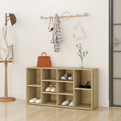 vidaXL Shoe Bench | Sonoma oak | Engineered wood | 103 x 30 x 54.5 cm 1