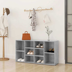 vidaXL Shoe Bench | Concrete Grey | Engineered Wood | Moderate | Shoe Bench 1