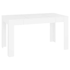 vidaXL Dining Table White 140x74.5x76 cm Engineered Wood 2