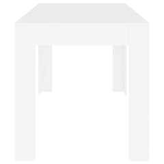 vidaXL Dining Table White 140x74.5x76 cm Engineered Wood 4