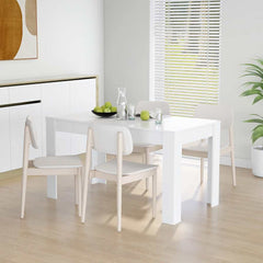 vidaXL Dining Table White 140x74.5x76 cm Engineered Wood 1