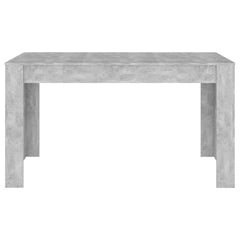 vidaXL Dining Table Concrete Grey 140x74.5x76 cm Engineered Wood 3