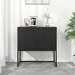 Sideboard 75x35x75 cm Steel Black 75 cm