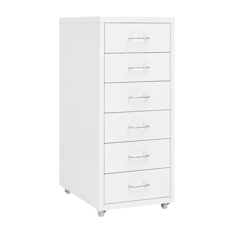 Mobile File Cabinet White