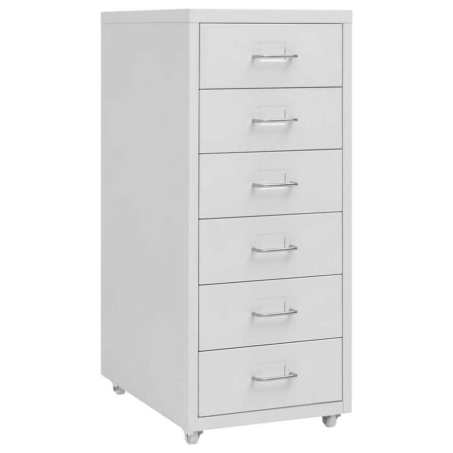 Mobile File Cabinet Grey