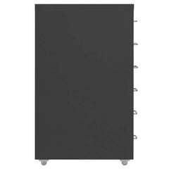 vidaXL Mobile File Cabinet Anthracite 28x41x69 cm Metal 3