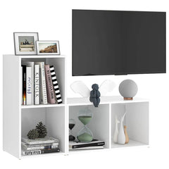 vidaXL TV Cabinets 2 pcs White 72x35x36.5 cm Engineered Wood 3