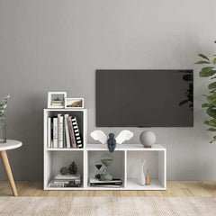 vidaXL TV Cabinets 2 pcs White 72x35x36.5 cm Engineered Wood 1