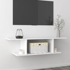 vidaXL TV Cabinet | White | Engineered wood | 103x30x26.5 cm | TV Cabinet 1