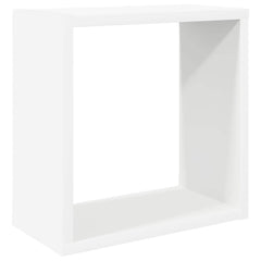 vidaXL Cube Shelf | Set of 2 | White | Engineered wood | 30 x 15 x 30 cm 5