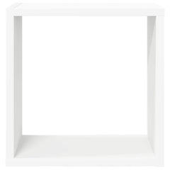 vidaXL Cube Shelf | Set of 4 | White | Engineered wood | Wall mounting 6