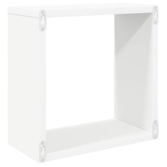 Wall Cube Shelves 6 pcs Height 30 cm White