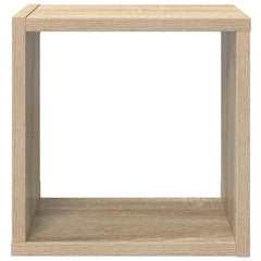 vidaXL Cube Shelf | Set of 4 | Sonoma Oak | Engineered Wood | Small | Cube Shelf 6