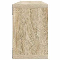 vidaXL Wall Cube Shelf 4 pcs Sonoma Oak 60x15x23 cm Engineered Wood 6
