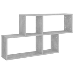 vidaXL Wall Shelf Concrete Grey 100x18x53 cm Engineered Wood 2